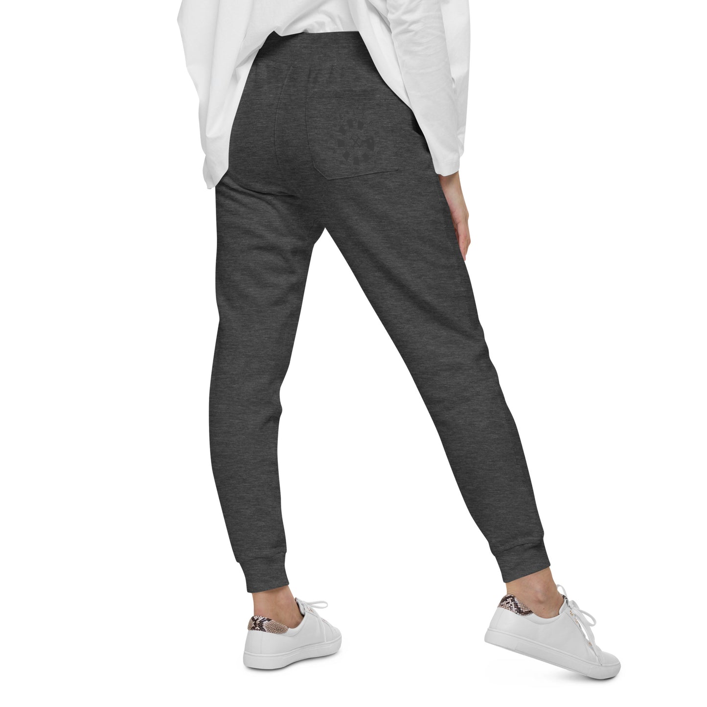 LAG Life's A Gamble Circle Black Unisex Fleece Sweatpants