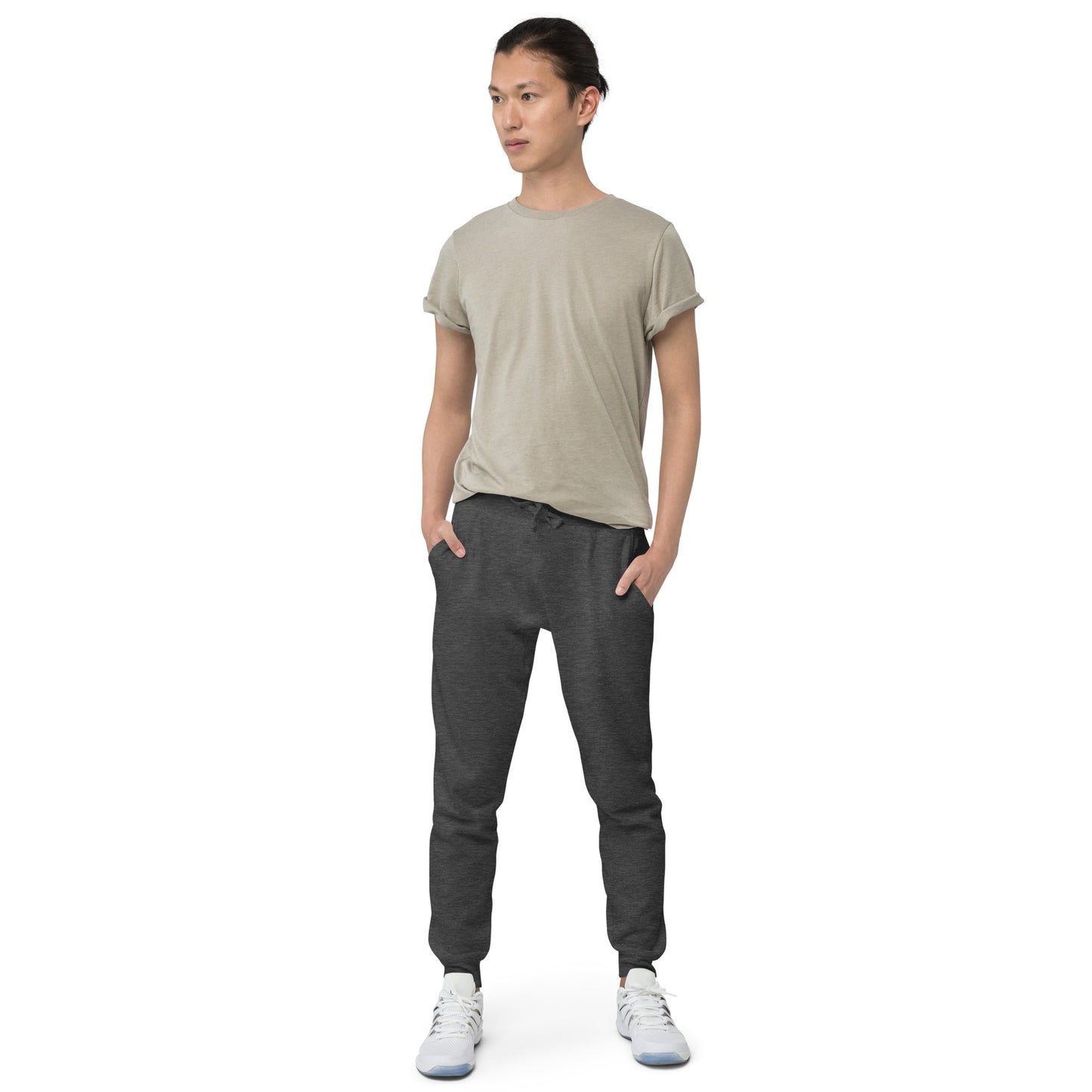 LAG Life's A Gamble Circle White Unisex Fleece Sweatpants