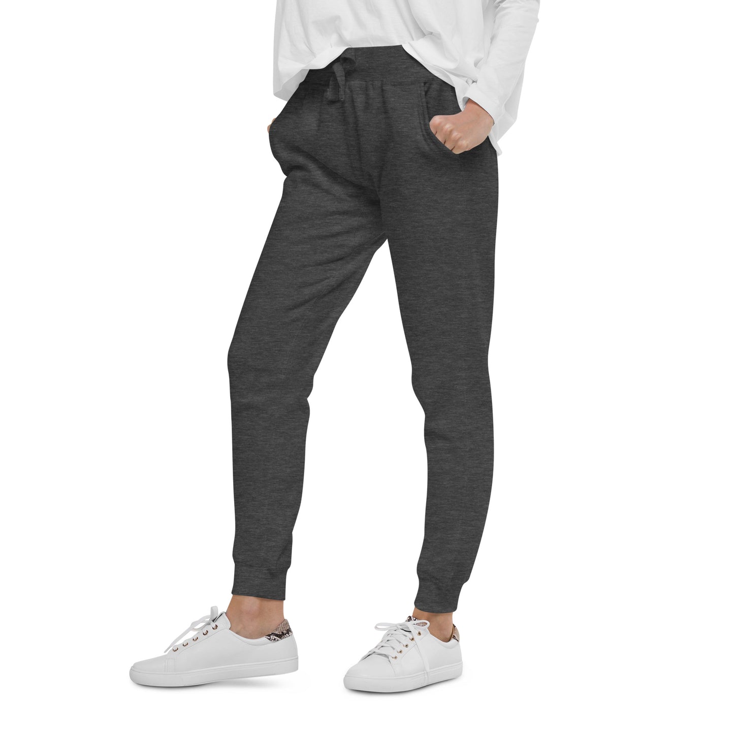 LAG Life's A Gamble Circle Black Unisex Fleece Sweatpants