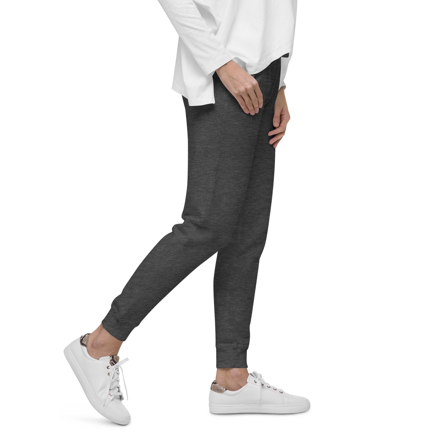 LAG Life's A Gamble Circle Black Unisex Fleece Sweatpants