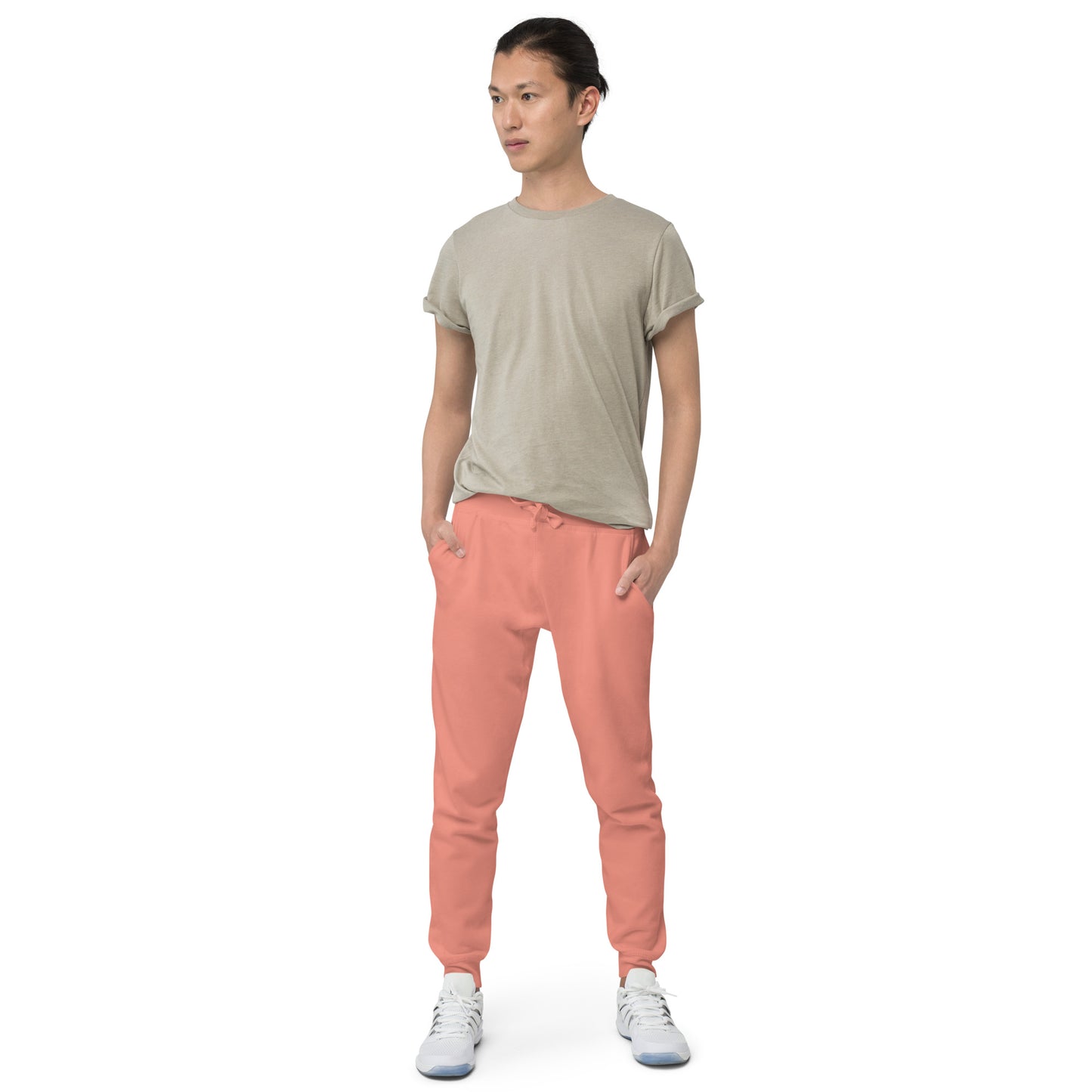LAG Life's A Gamble Circle White Unisex Fleece Sweatpants