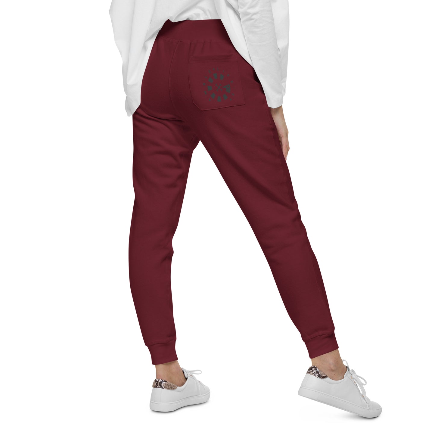 LAG Life's A Gamble Circle Black Unisex Fleece Sweatpants