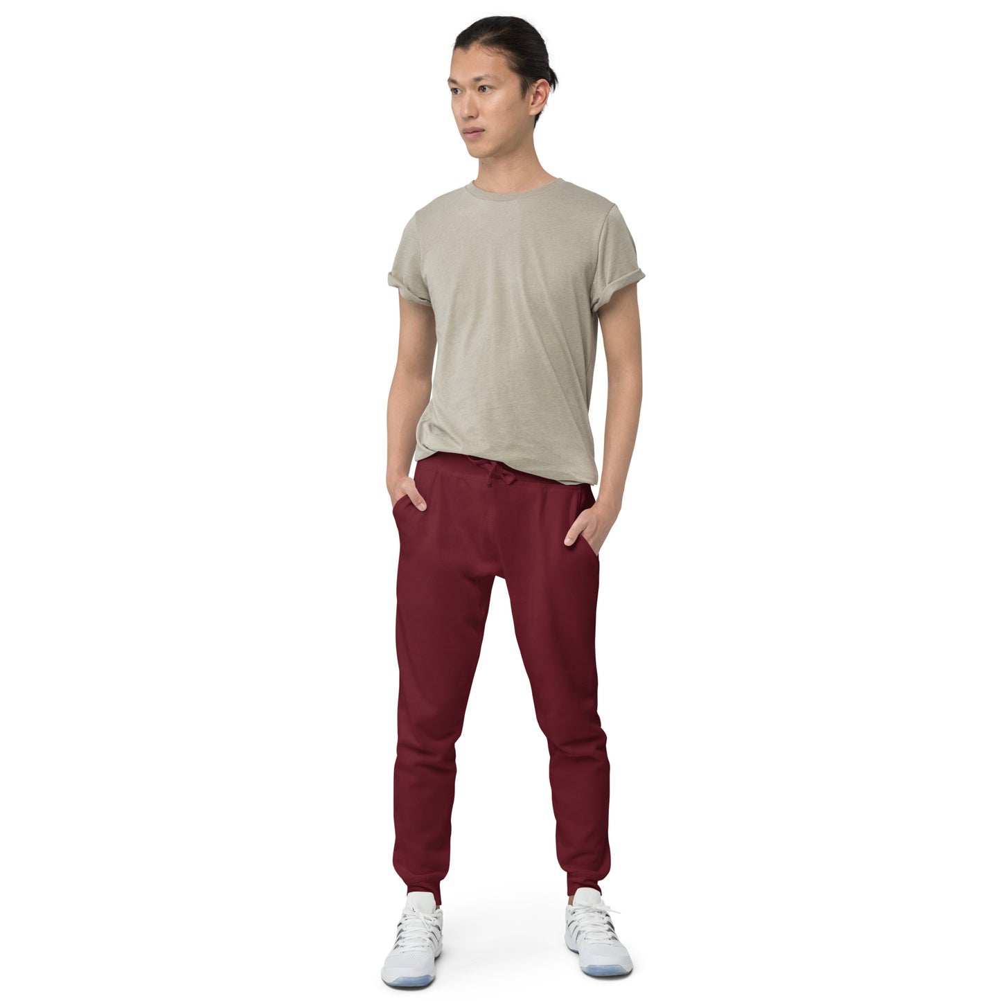 LAG Life's A Gamble Circle White Unisex Fleece Sweatpants