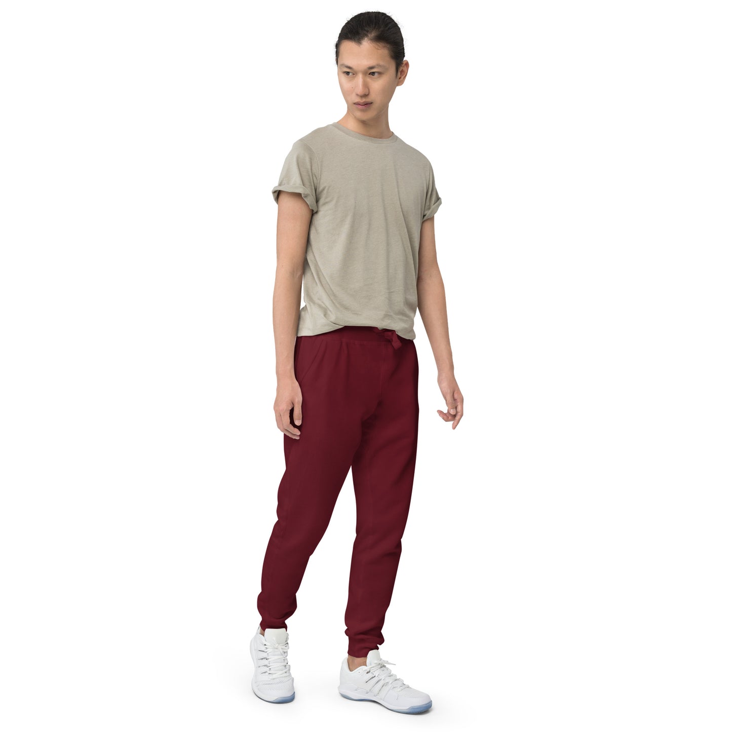 LAG Life's A Gamble Circle White Unisex Fleece Sweatpants
