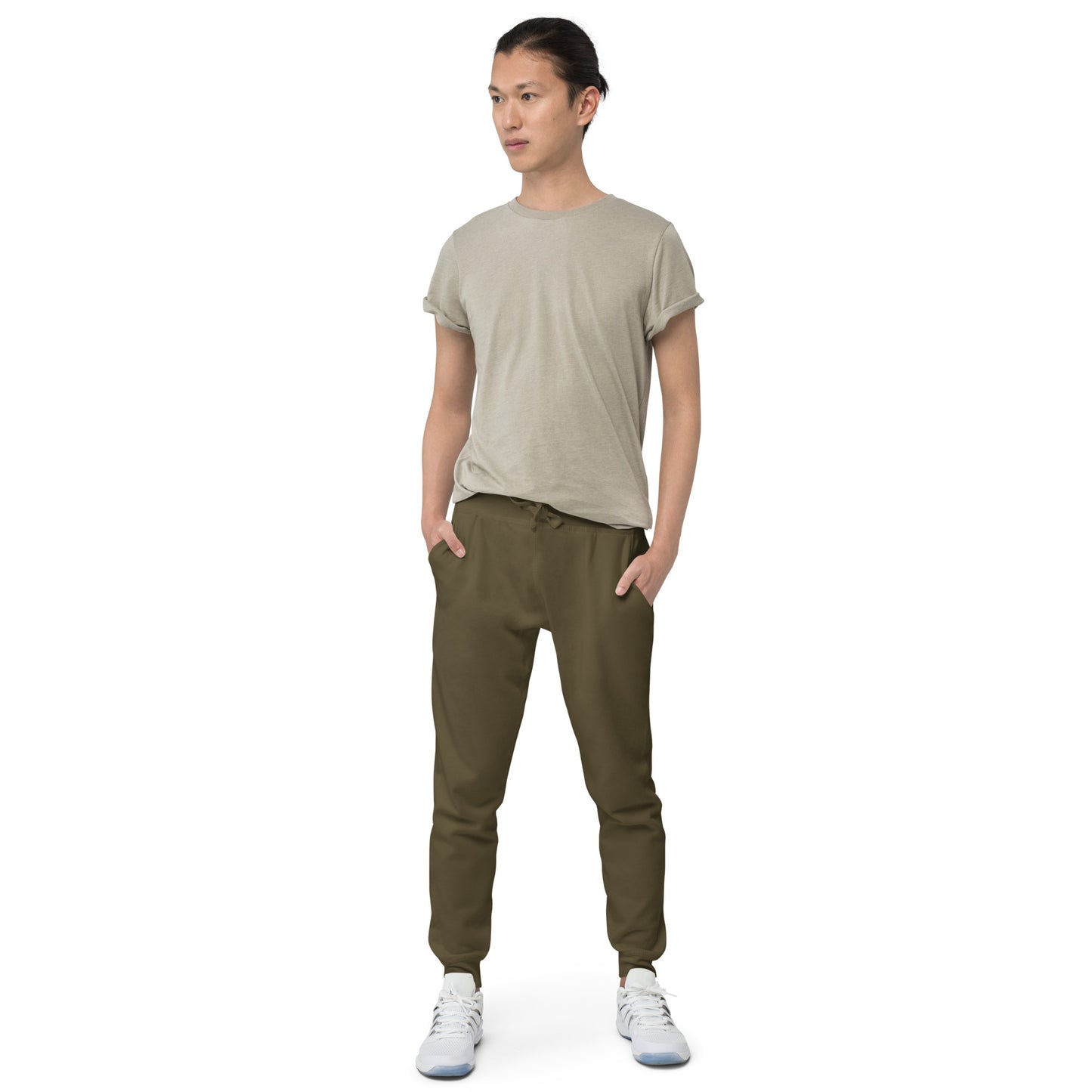 LAG Life's A Gamble Circle White Unisex Fleece Sweatpants