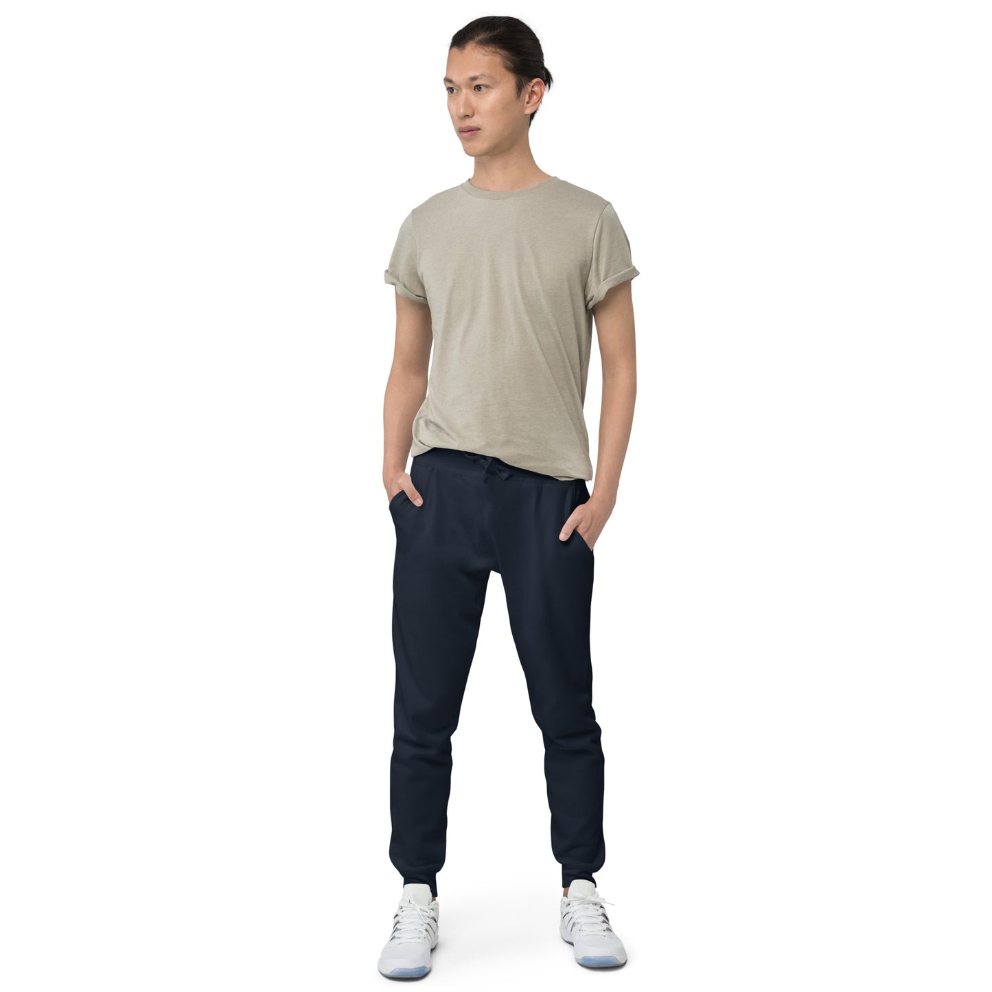 LAG Life's A Gamble Circle White Unisex Fleece Sweatpants