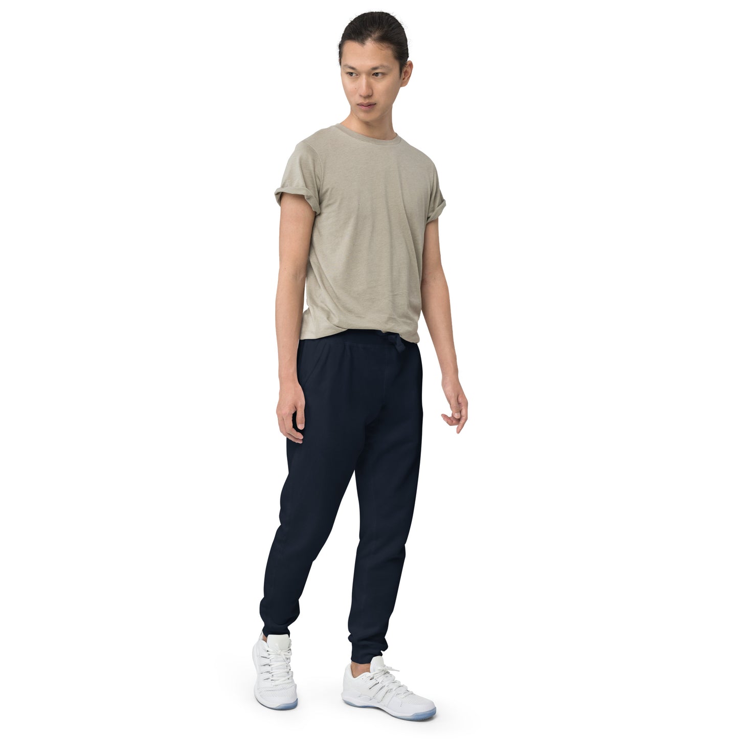 LAG Life's A Gamble Circle White Unisex Fleece Sweatpants