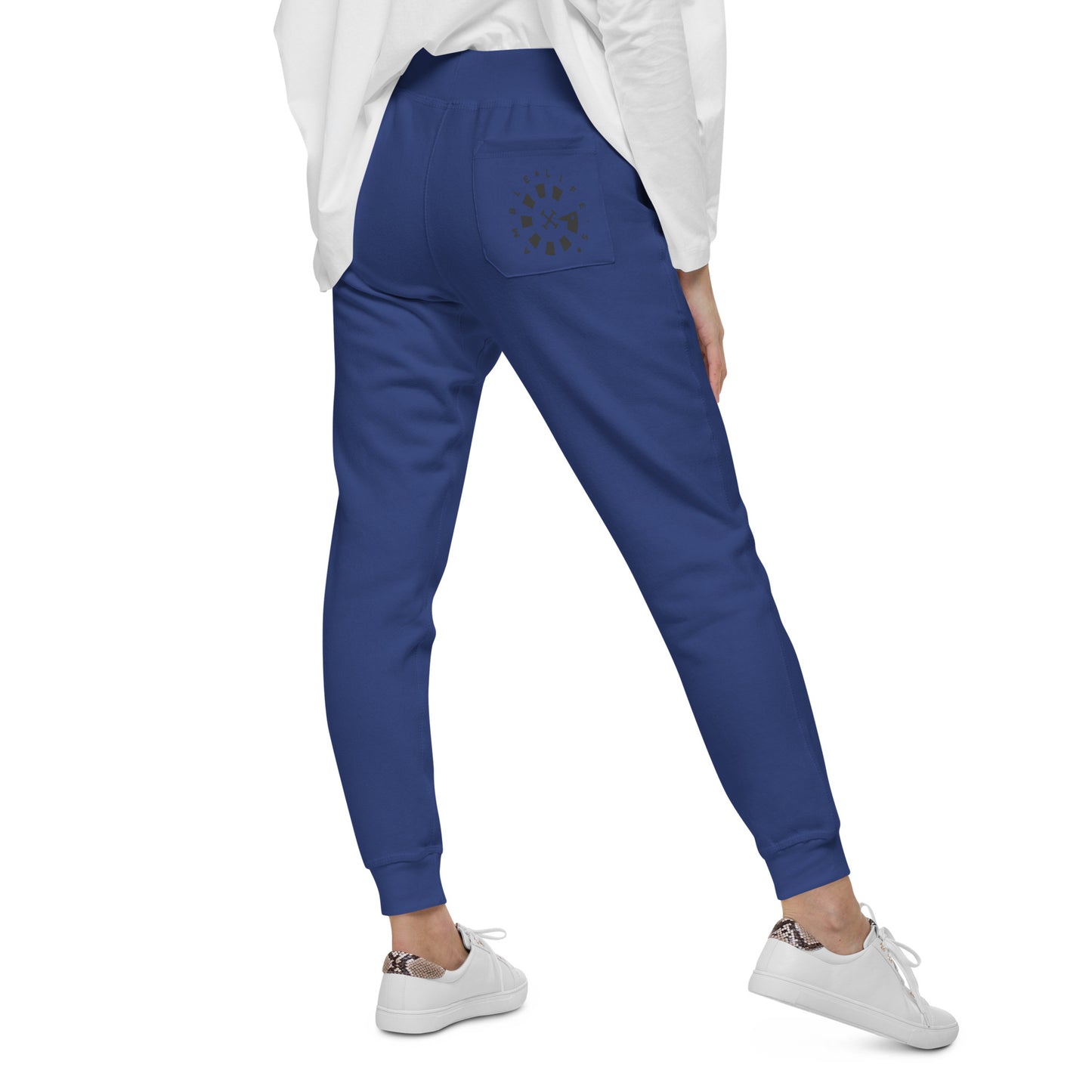 LAG Life's A Gamble Circle Black Unisex Fleece Sweatpants