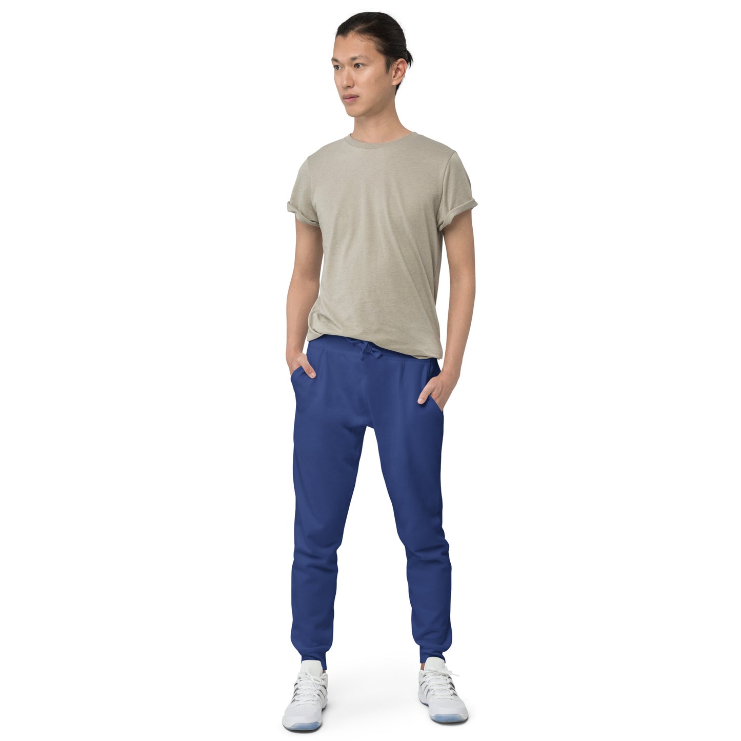 LAG Life's A Gamble Circle White Unisex Fleece Sweatpants