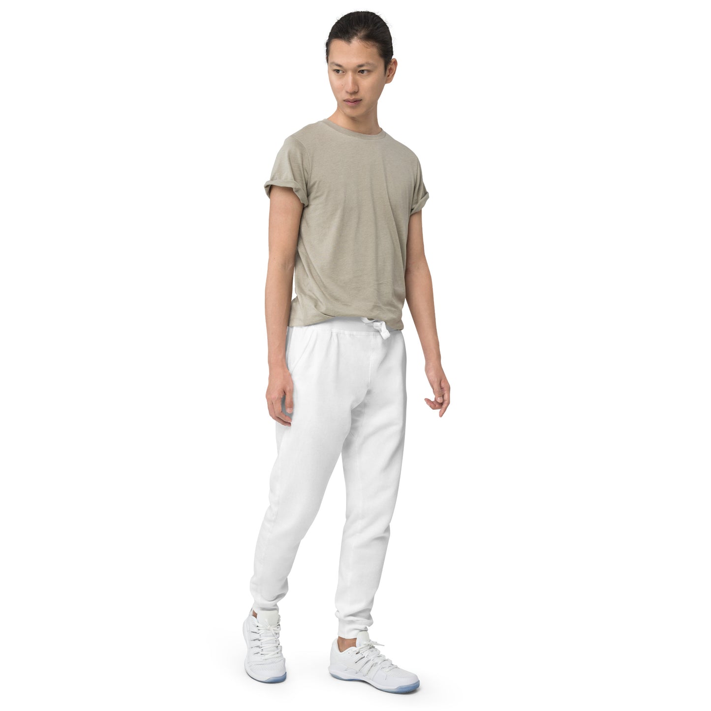 LAG Life's A Gamble Circle White Unisex Fleece Sweatpants