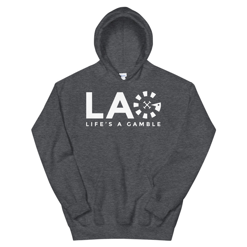 LAG Life's A Gamble White Hoodie