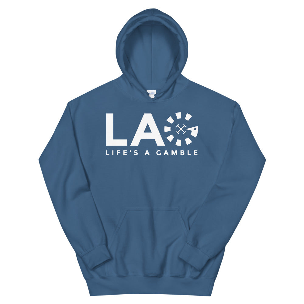 LAG Life's A Gamble White Hoodie