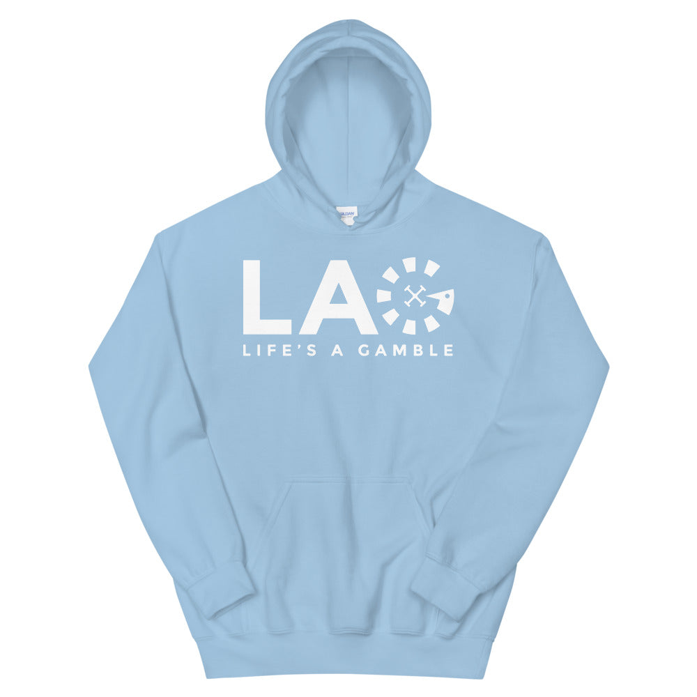 LAG Life's A Gamble White Hoodie