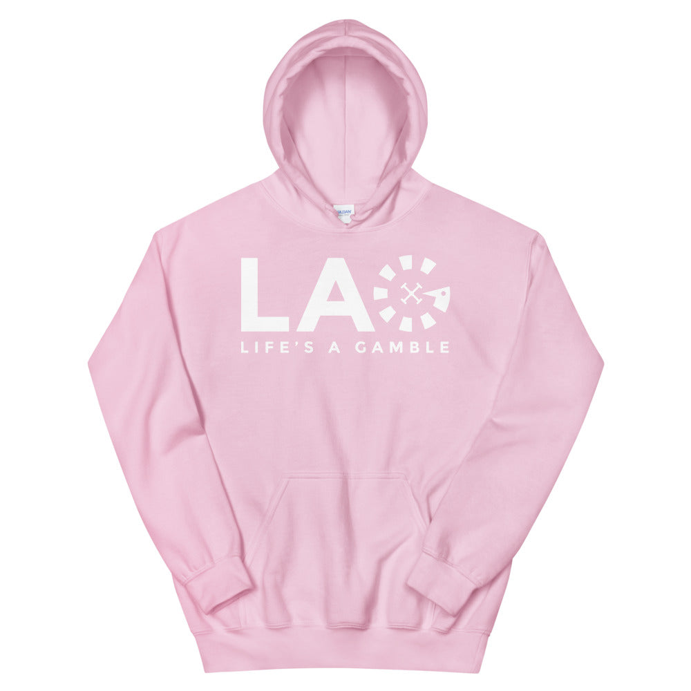LAG Life's A Gamble White Hoodie