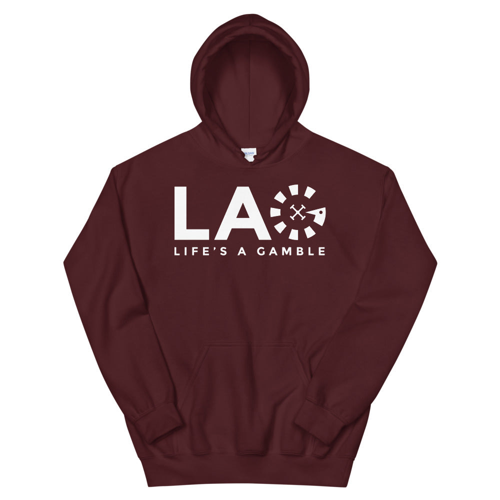 LAG Life's A Gamble White Hoodie