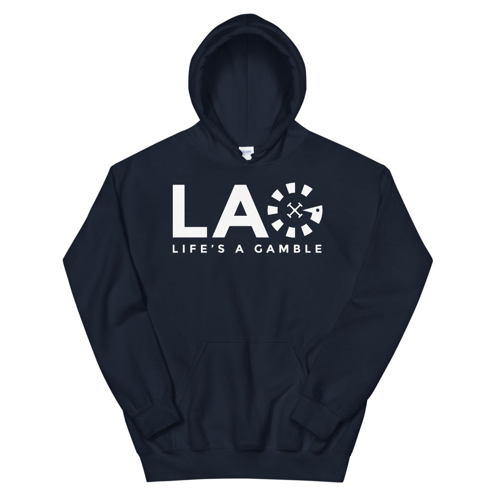 LAG Life's A Gamble White Hoodie