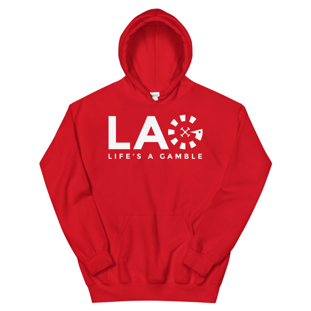 LAG Life's A Gamble White Hoodie