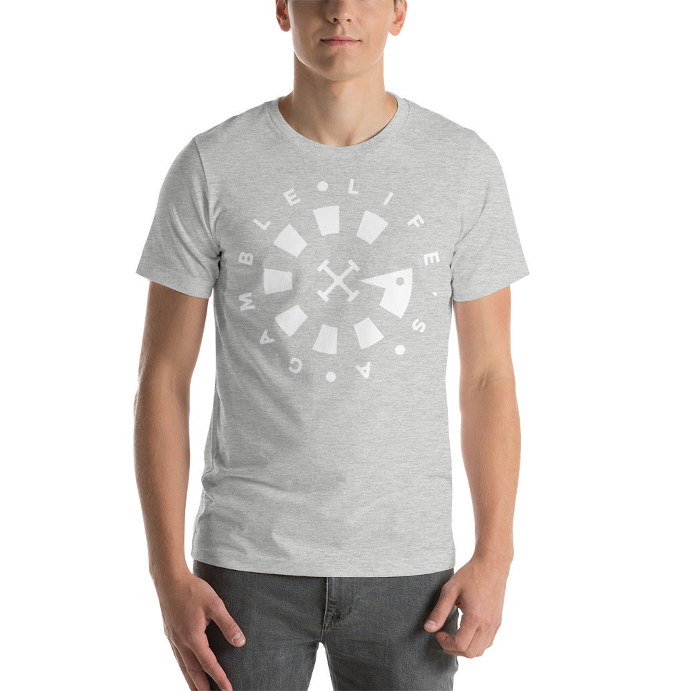 LAG Life's A Gamble Circle White T-Shirt
