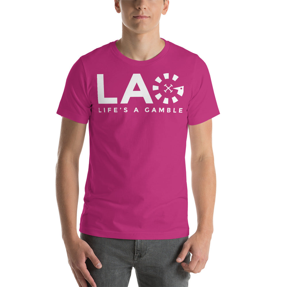 LAG Life's A Gamble White T-Shirt