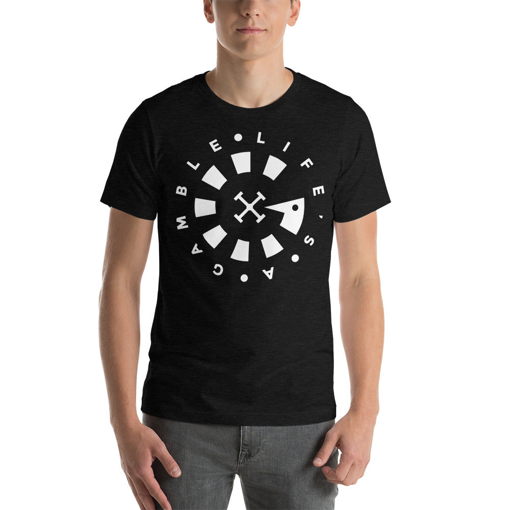 LAG Life's A Gamble Circle White T-Shirt