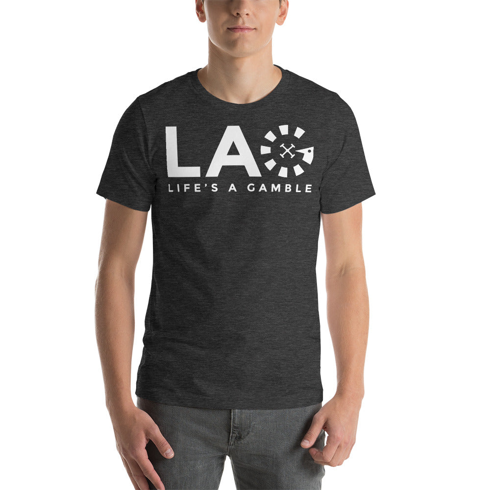 LAG Life's A Gamble White T-Shirt