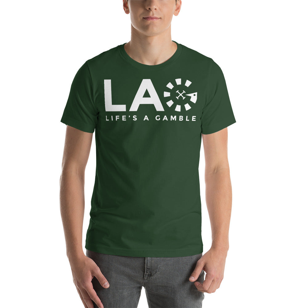 LAG Life's A Gamble White T-Shirt