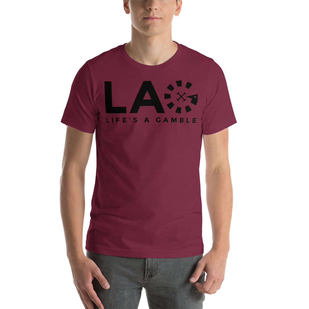 LAG Life's A Gamble Black T-Shirt