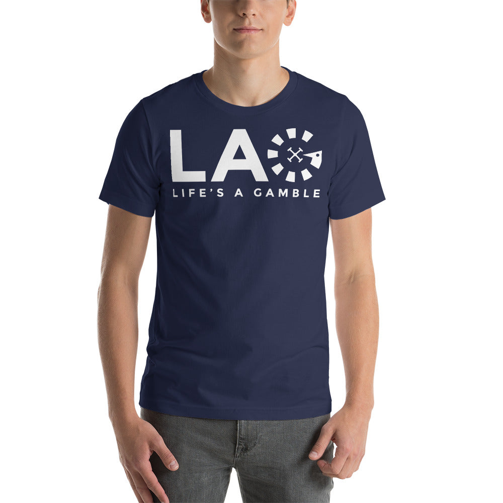 LAG Life's A Gamble White T-Shirt