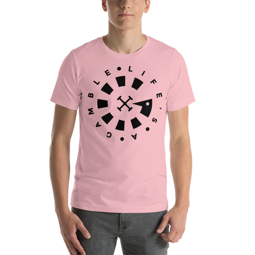 LAG Life's A Gamble Circle Black T-Shirt