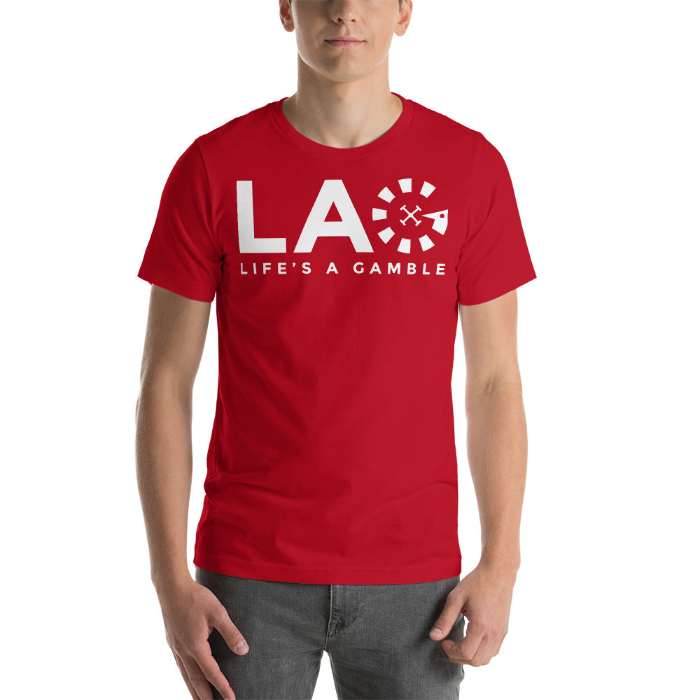 LAG Life's A Gamble White T-Shirt