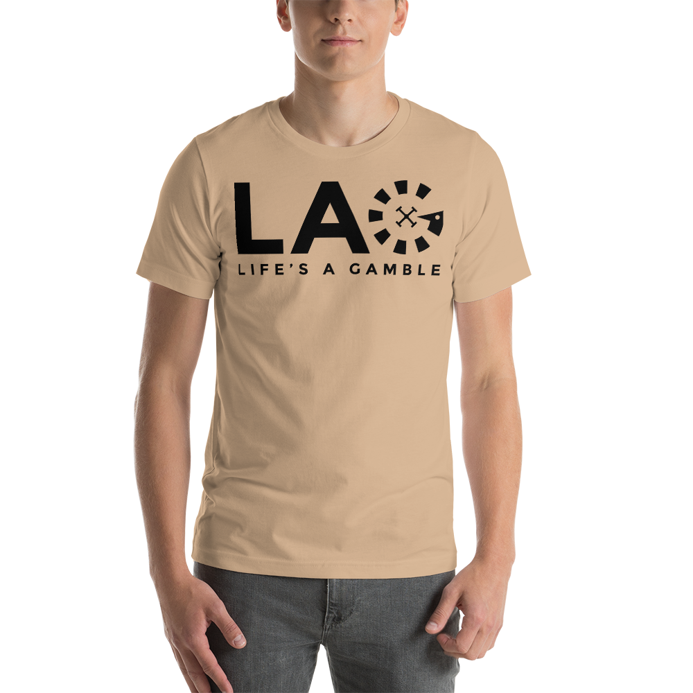 LAG Life's A Gamble Black T-Shirt