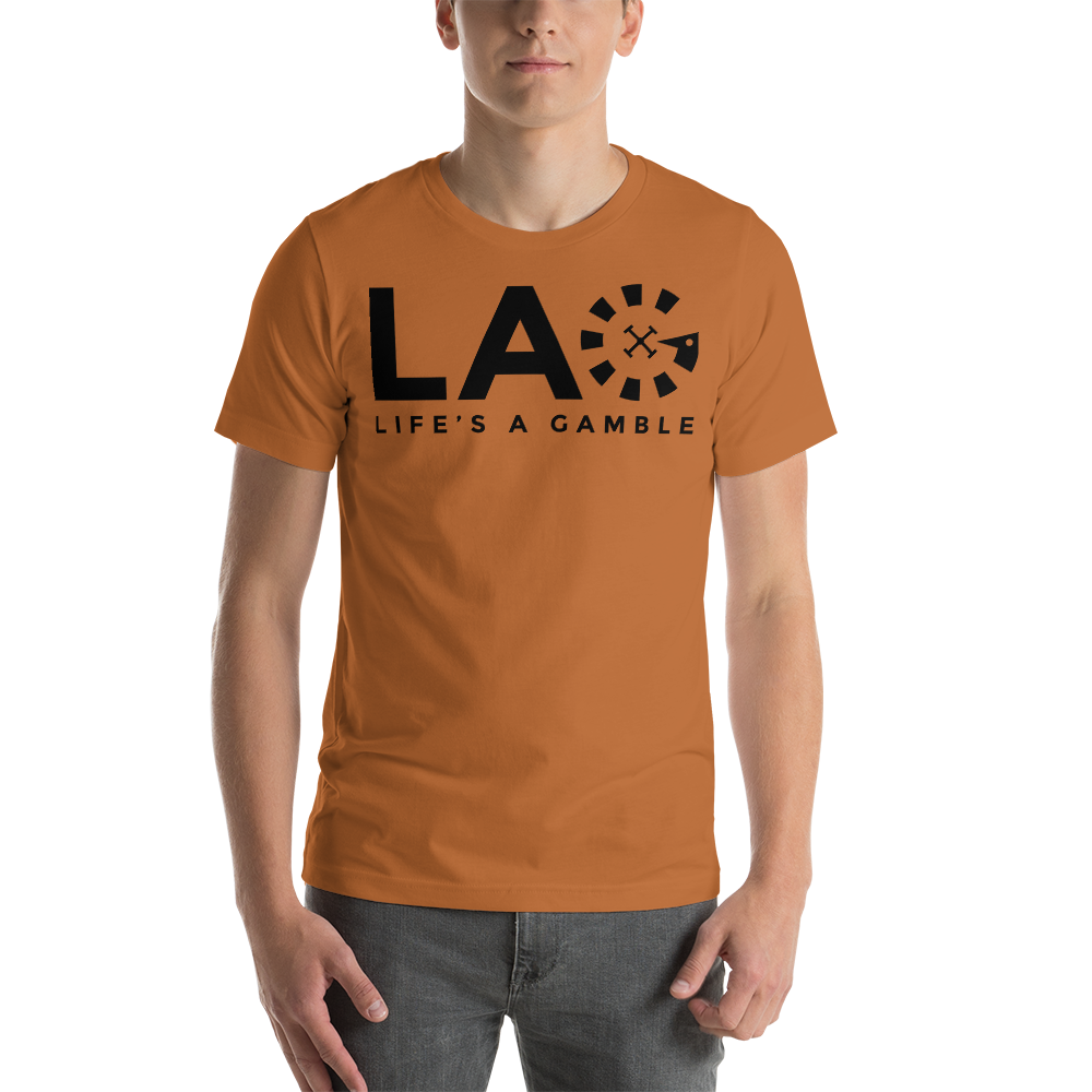 LAG Life's A Gamble Black T-Shirt