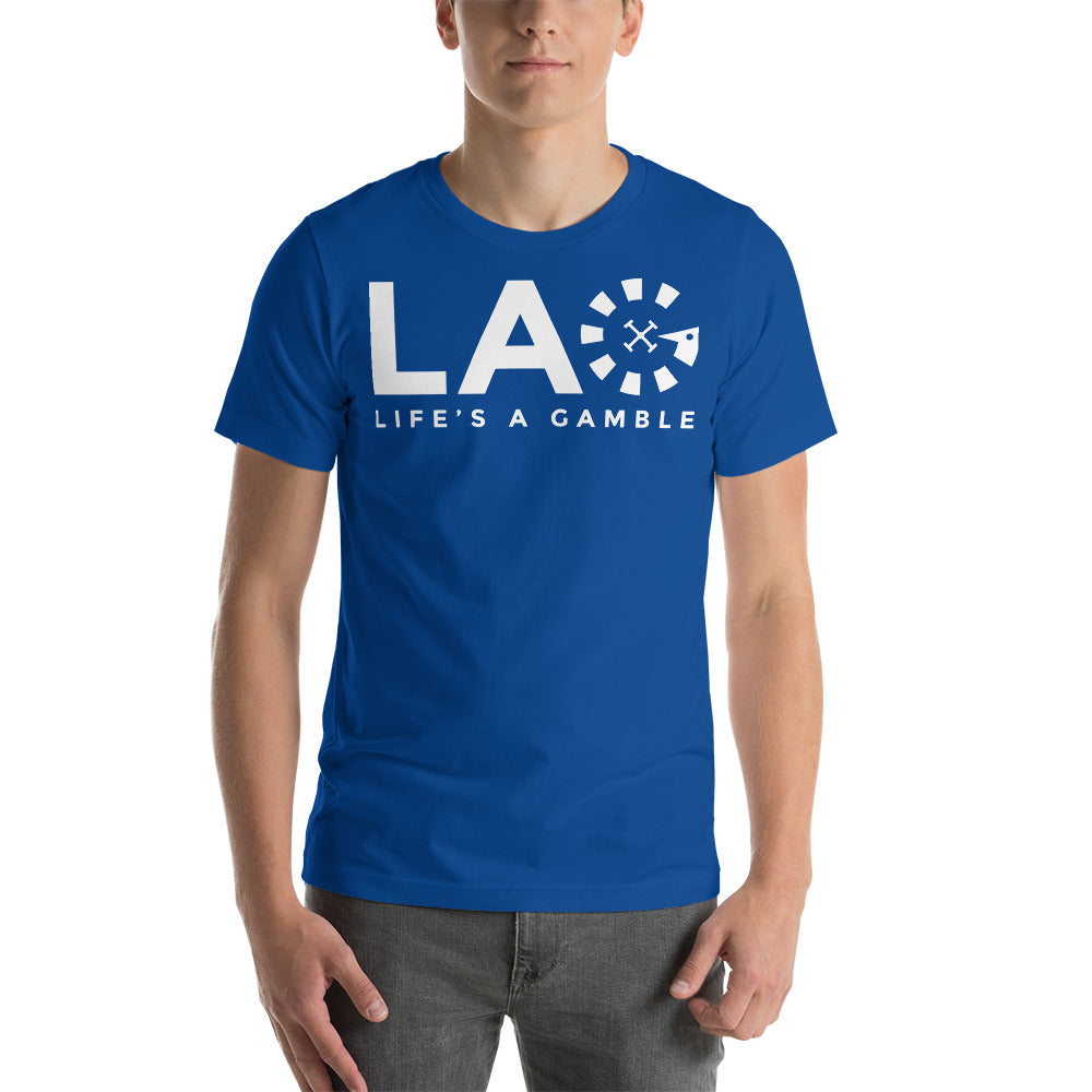 LAG Life's A Gamble White T-Shirt