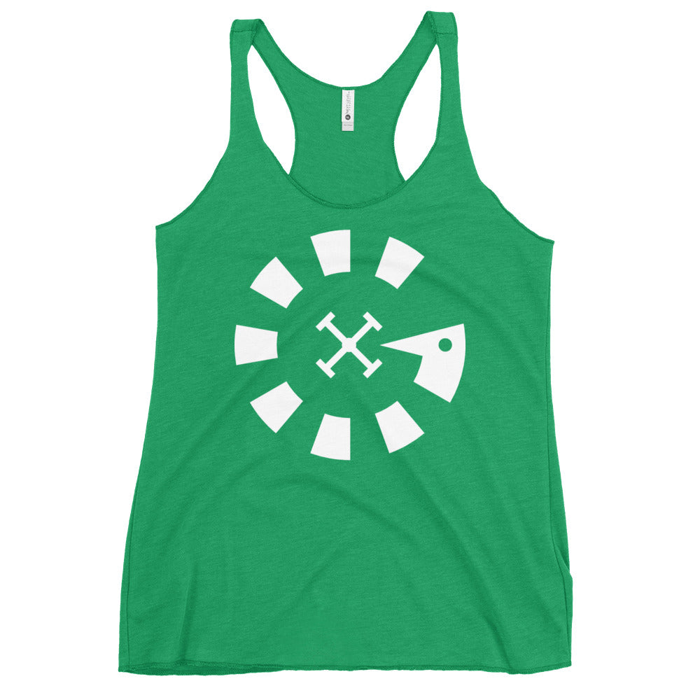 Big G White Women's Racerback Tank