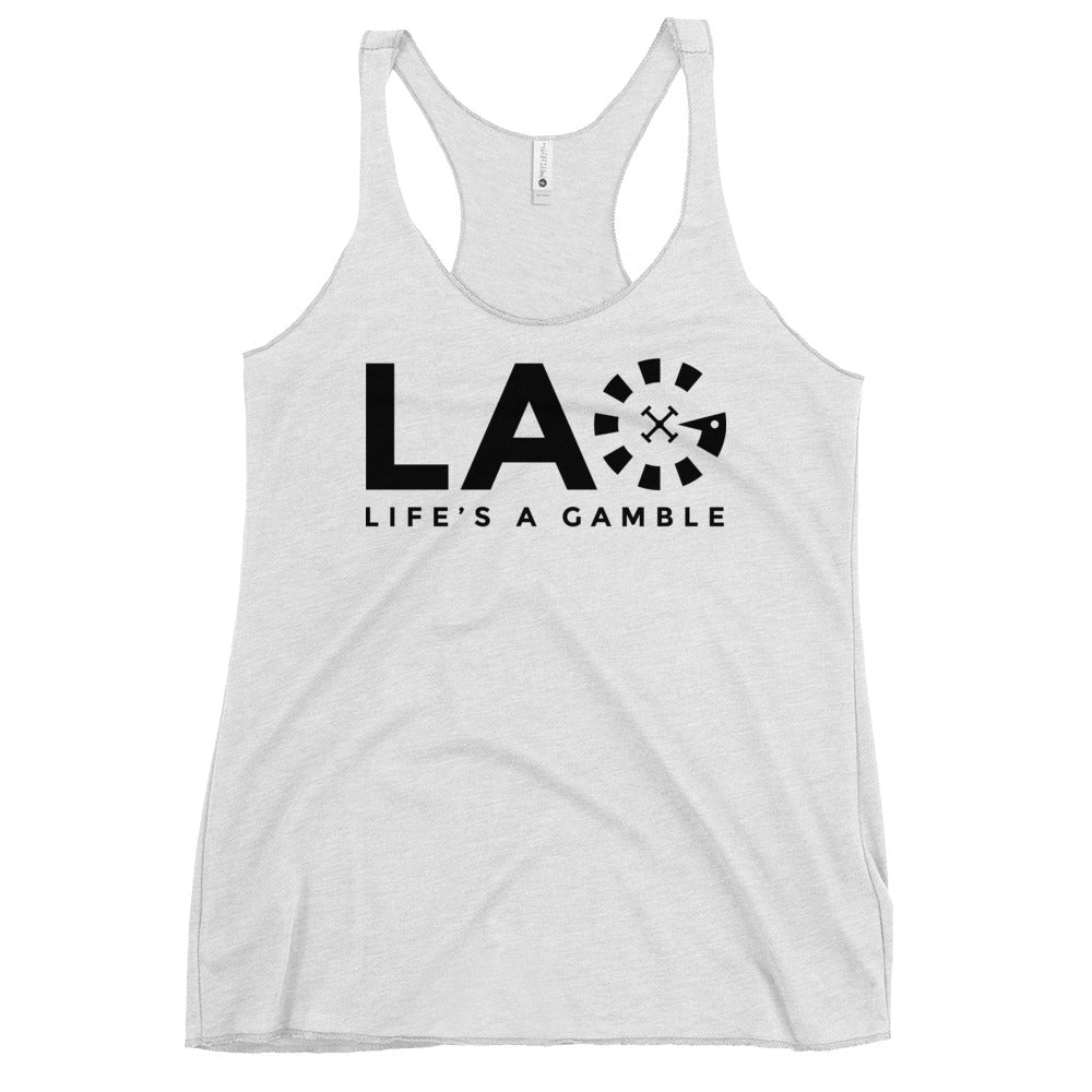 LAG Life's A Gamble Black Women's Racerback Tank