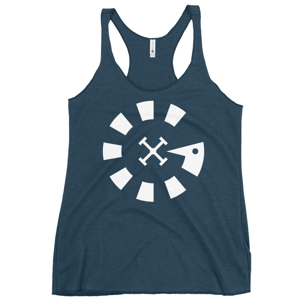 Big G White Women's Racerback Tank