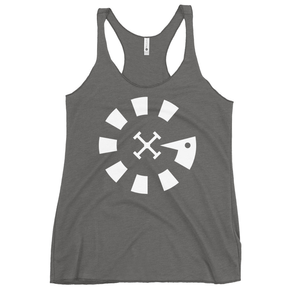 Big G White Women's Racerback Tank