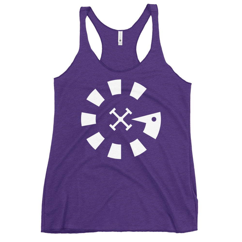 Big G White Women's Racerback Tank
