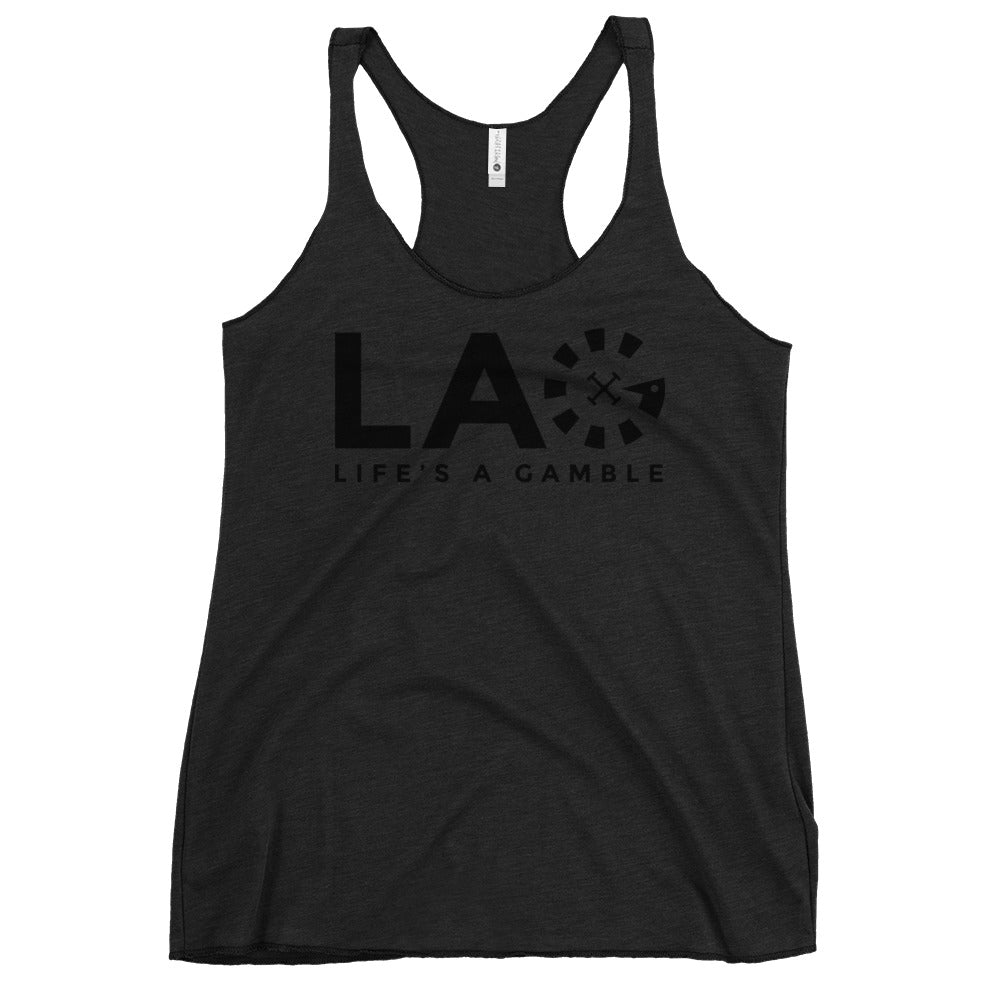 LAG Life's A Gamble Black Women's Racerback Tank