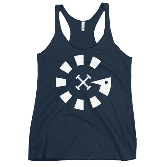 Big G White Women's Racerback Tank
