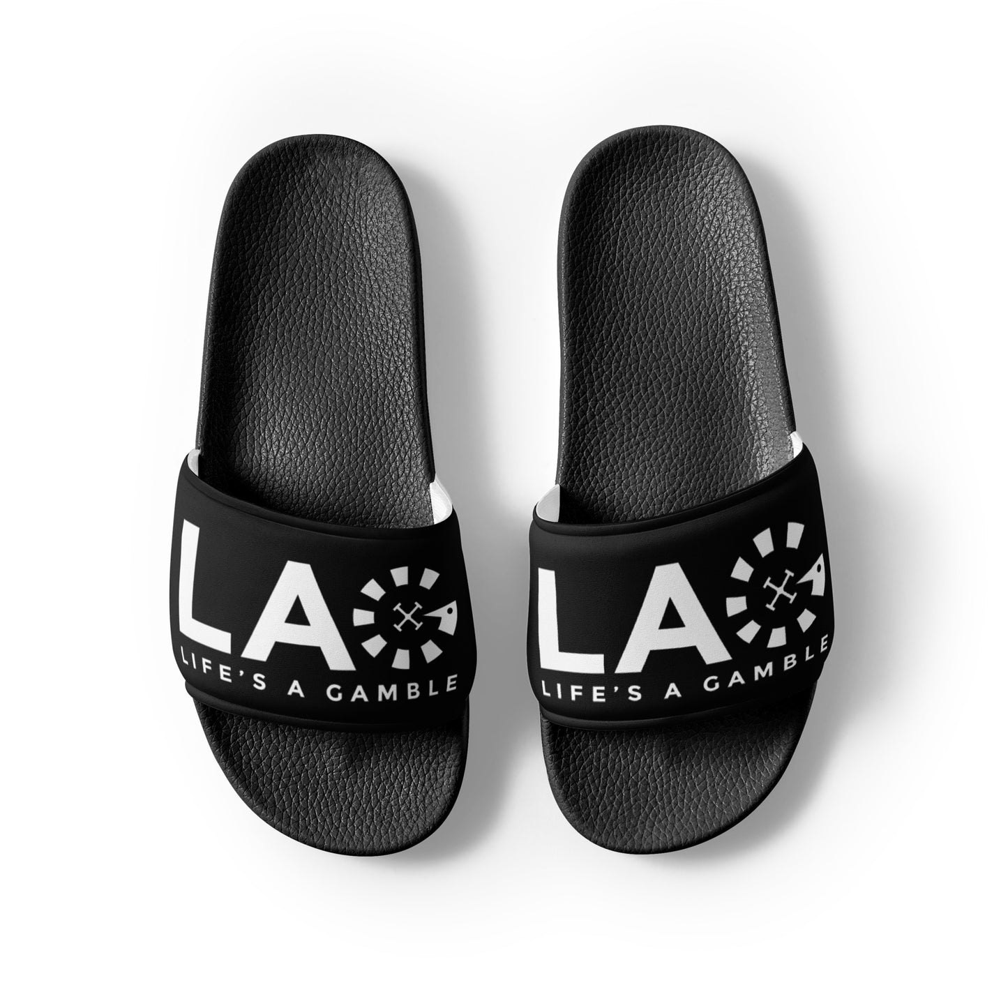 LAG Life's A Gamble White Women's slides
