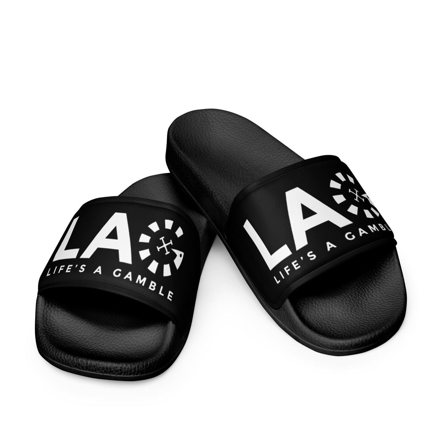 LAG Life's A Gamble White Women's slides