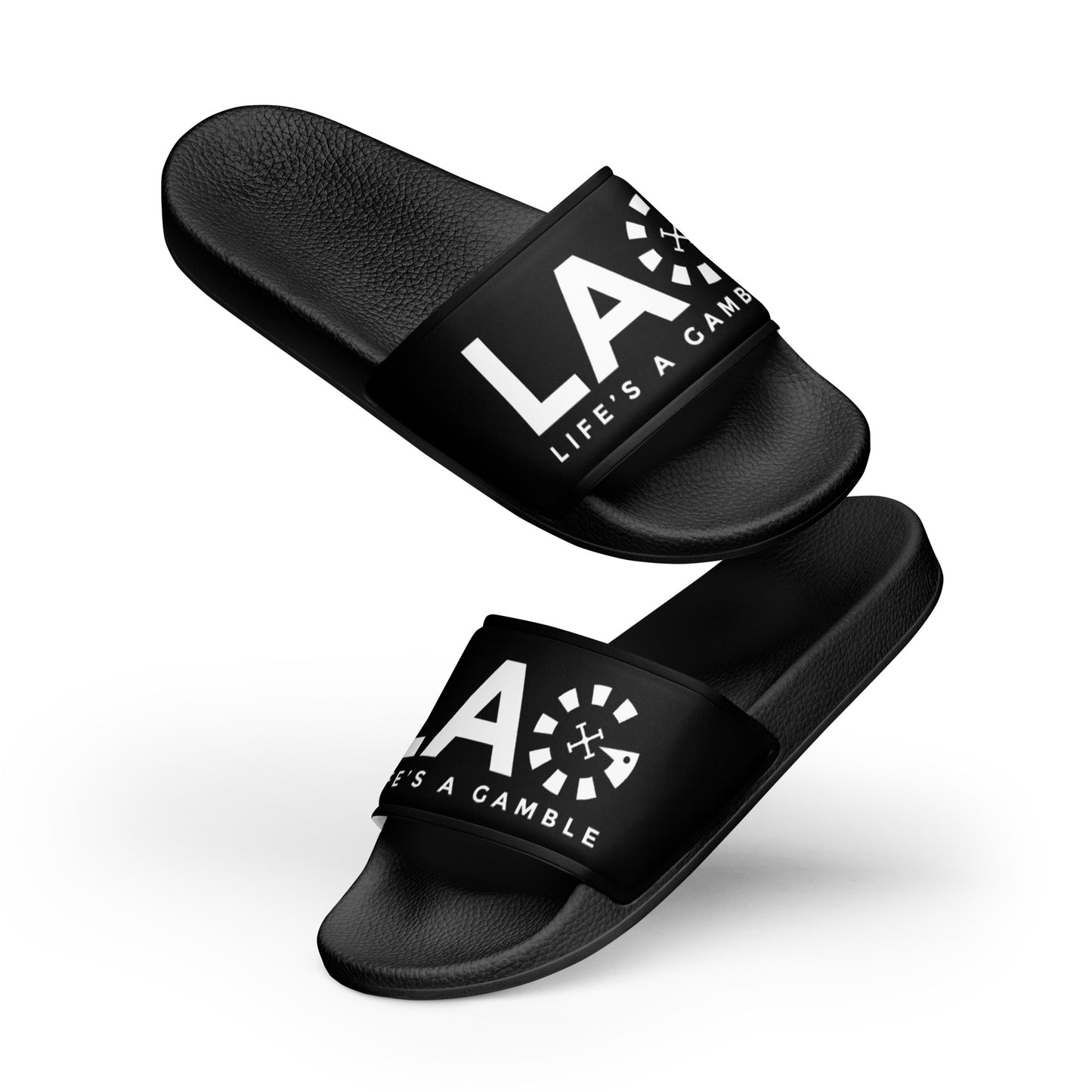 LAG Life's A Gamble White Women's slides