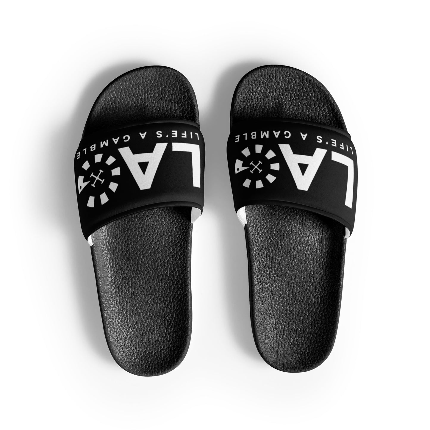 LAG Life's A Gamble White Women's slides