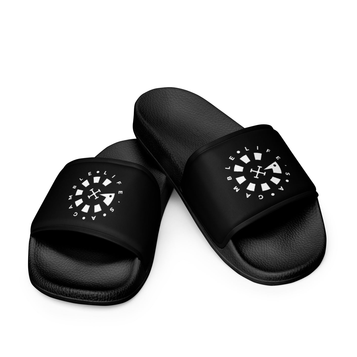 LAG Life's A Gamble Circle White Women's slides
