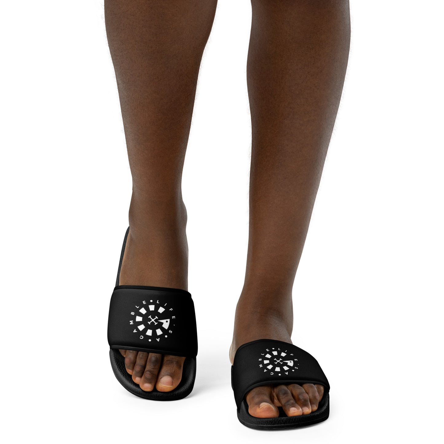 LAG Life's A Gamble Circle White Women's slides