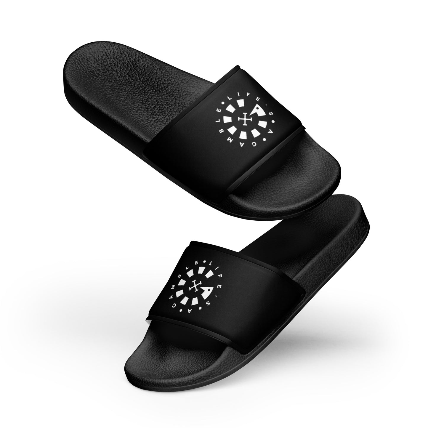 LAG Life's A Gamble Circle White Women's slides
