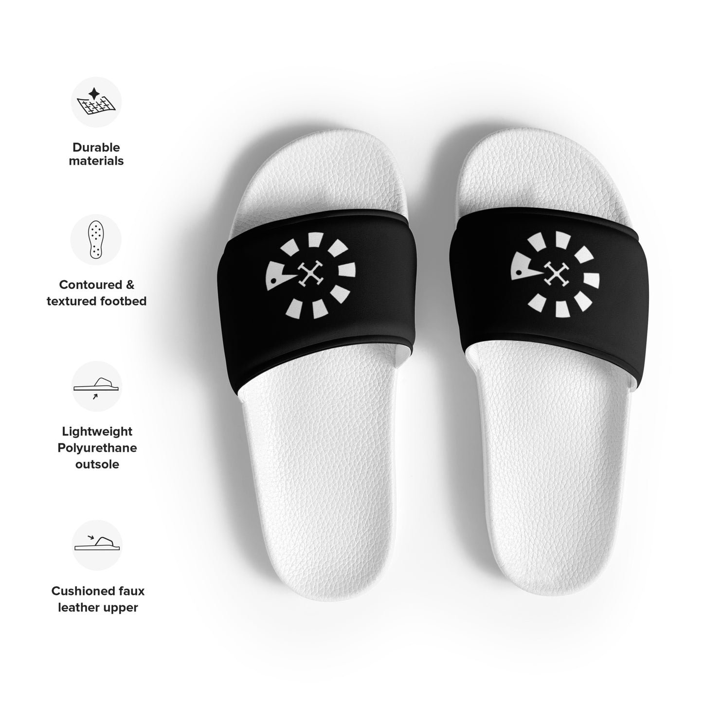 Big G White Women's slides