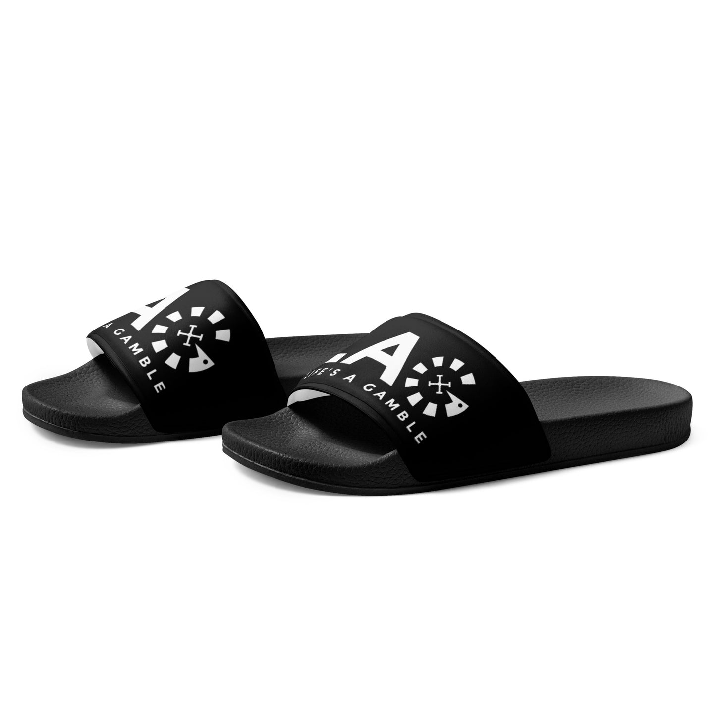 LAG Life's A Gamble White Women's slides