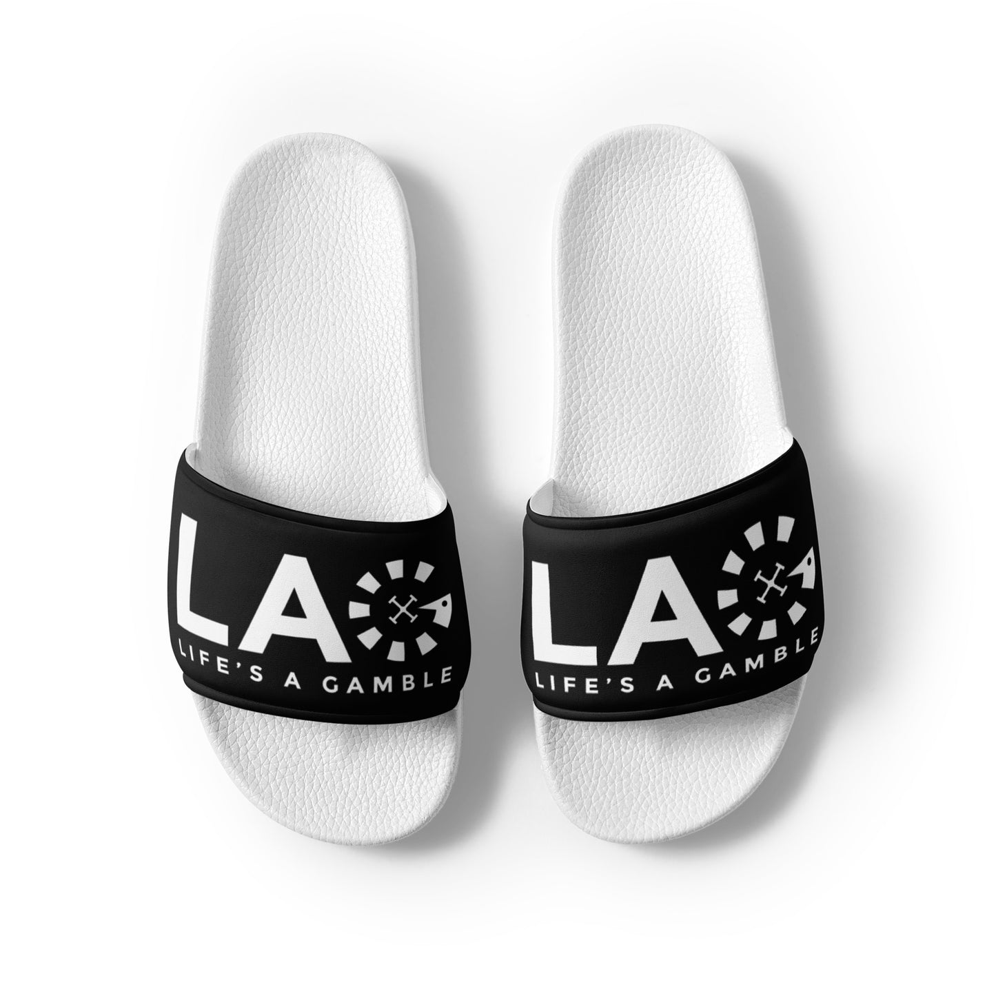LAG Life's A Gamble White Women's slides